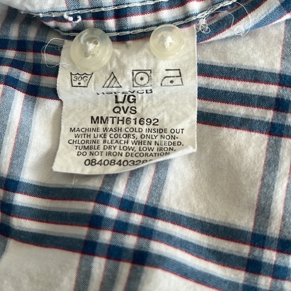 Wrangler short sleeve cotton shirt- size L - Picture 5 of 5